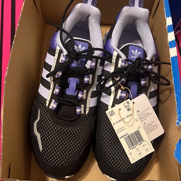 ADIDAS ZX 1K Boost Purple Seasonality Sneaker Size US 7/UK 5.5 - Picture 8 of 9